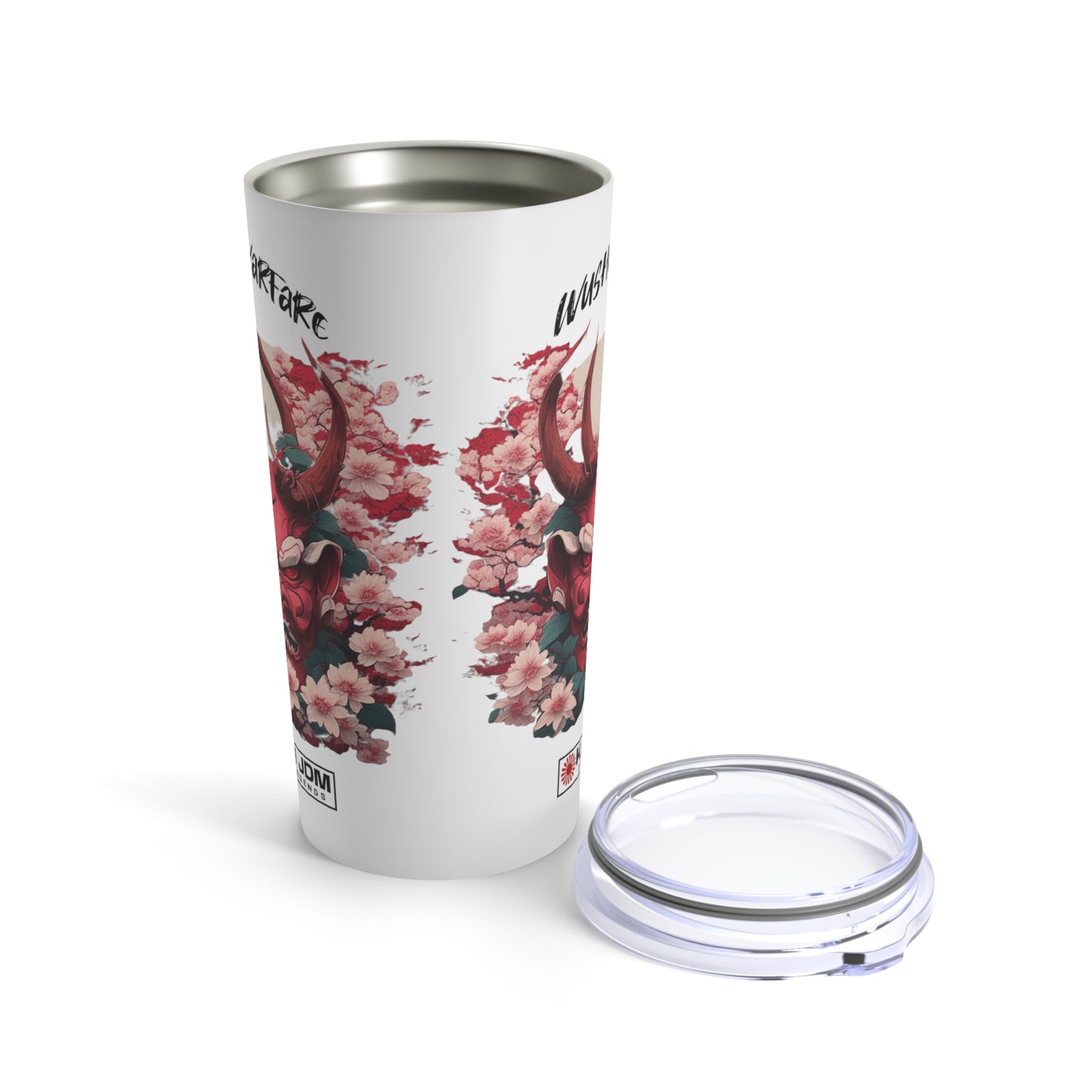 Japanese Oni Mask 20oz Tumbler, Traditional Oni Tumbler, Cherry Blossom Tumbler, Birthday Gift, Graduation Gift
