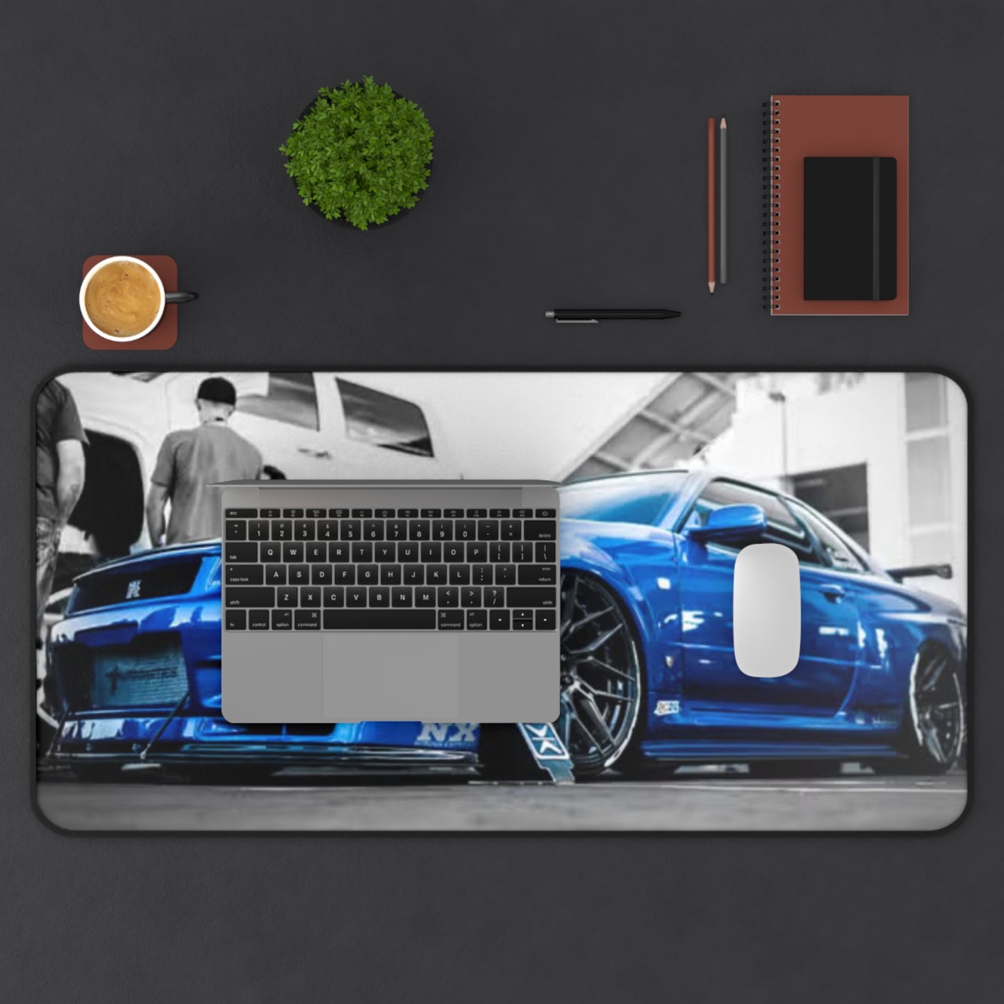 Bayside Blue GTR Gaming Mouse Pad, R34 Skyline Xxl Gaming Mat, Skyline GTR Mouse Pad, JDM Oversize Gaming Mat, Skyline Gaming Pad