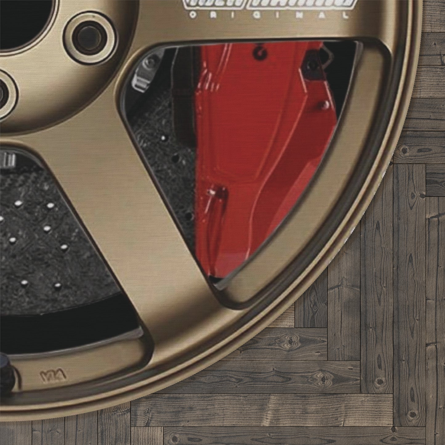 Novelty TE37 Rays Wheels/W Brembo's Area Rug, Volk Racing Carpet, Dorm Room Wheel Decor, Man Cave Rug, Dad Gift, Boyfriend Gift