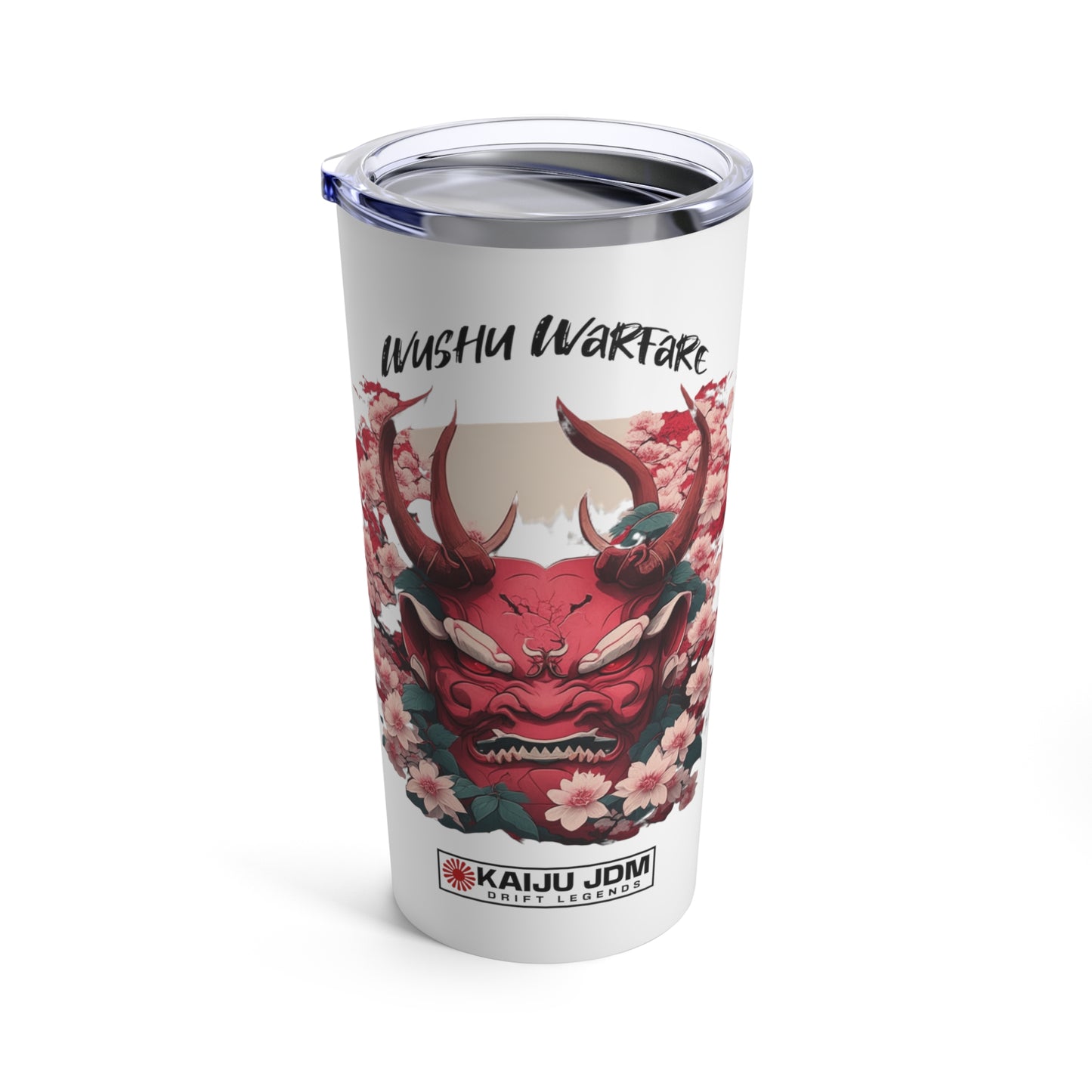 Japanese Oni Mask 20oz Tumbler, Traditional Oni Tumbler, Cherry Blossom Tumbler, Birthday Gift, Graduation Gift