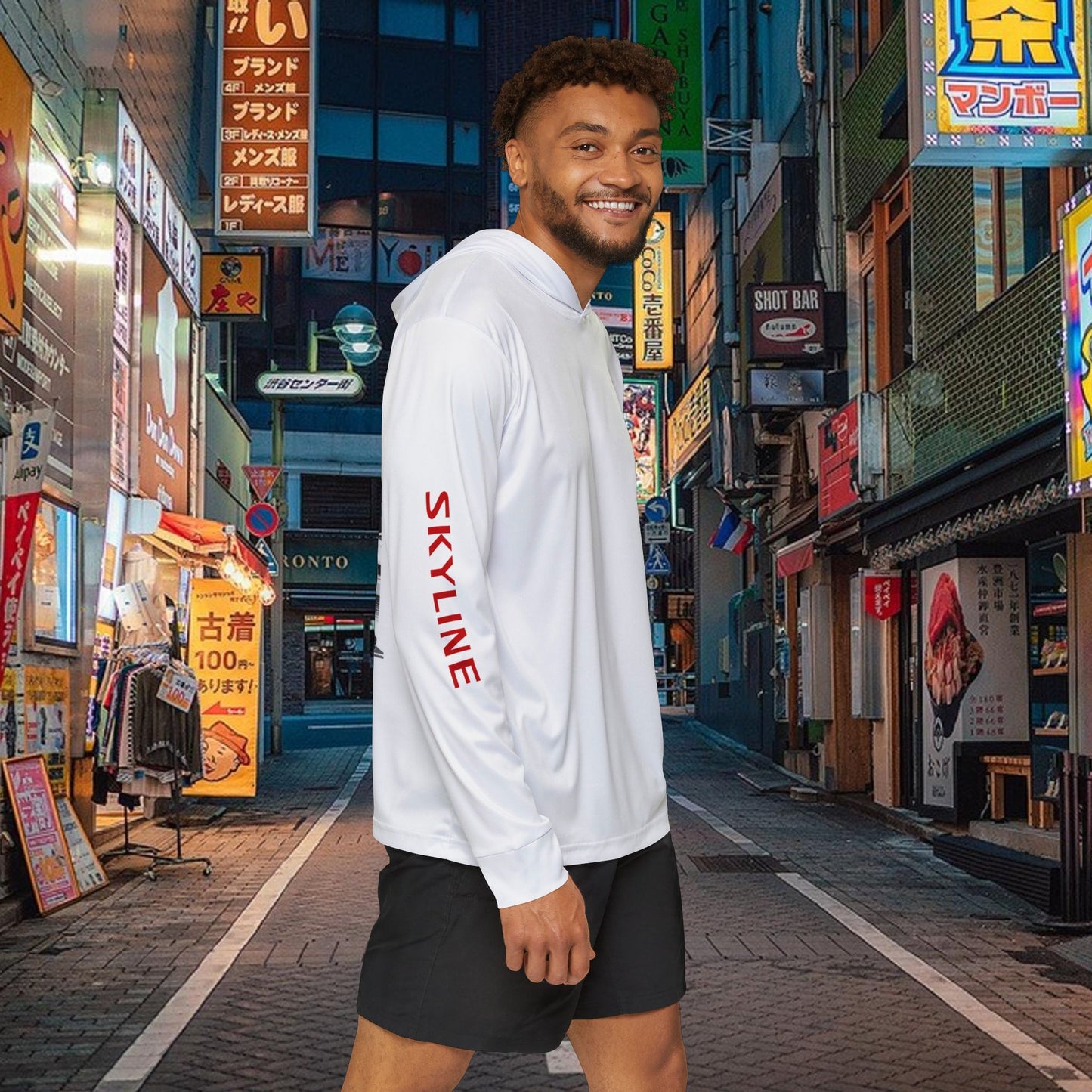 R33 Skyline Men's Sports Warmup Hoodie (AOP), Nissan GTR Light Weight Pullover, Nismo GTR Hoodie