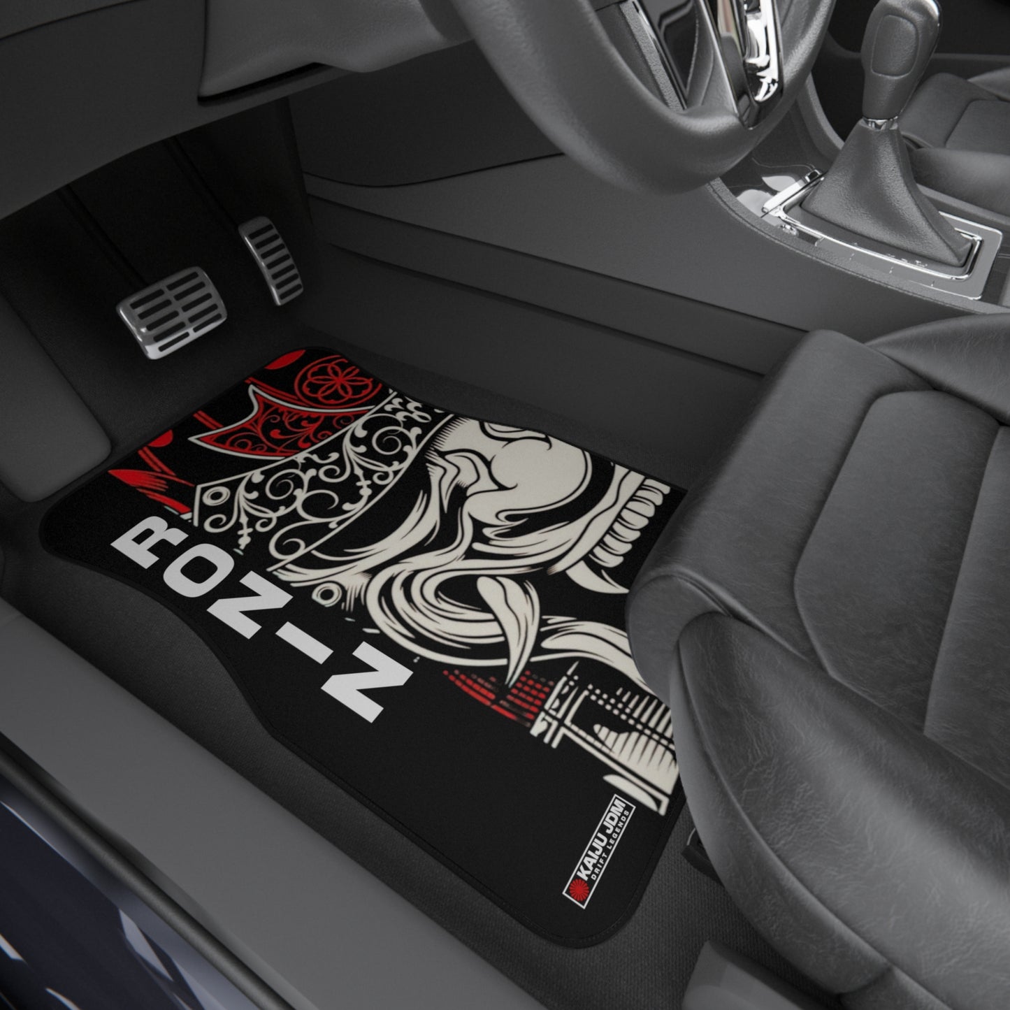 Ronin Warrior Car Mats, JDM Drift Car Floor Mats (Set of 2)