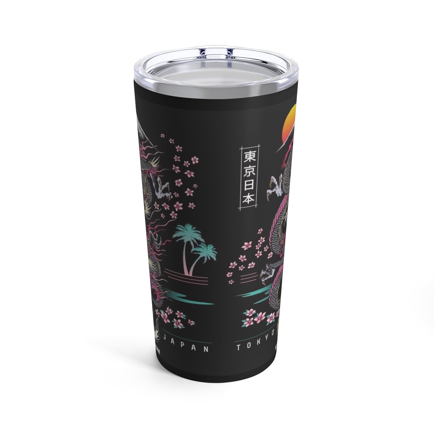 Japanese Dragon Art Tumbler, Dragon Design 20oz Tumbler, JDM Tumbler, Birthday Gift, Cars N Coffee Gift