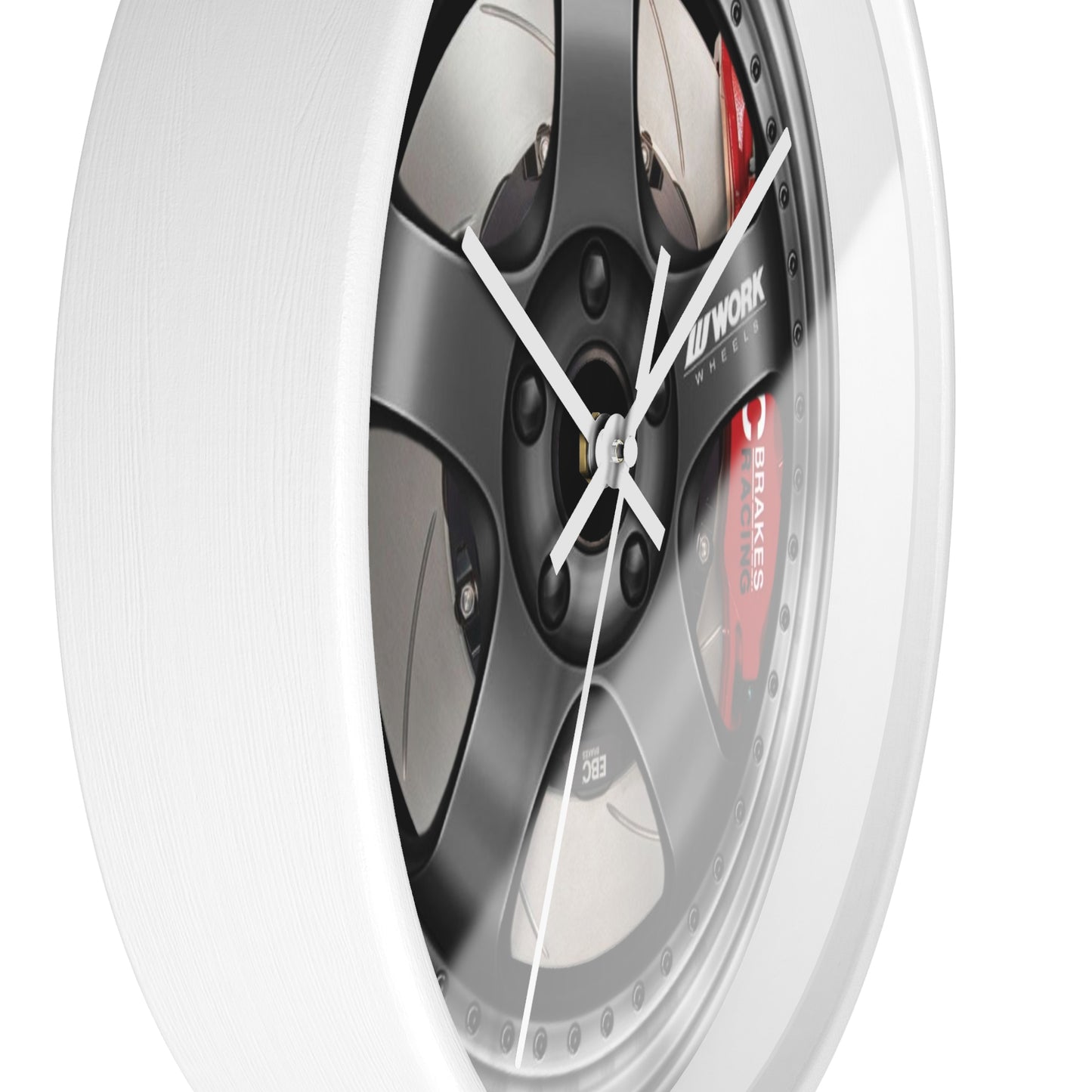Work Meister W/Brakes Wheel Wall Clock, JDM Wheel Wall Clock