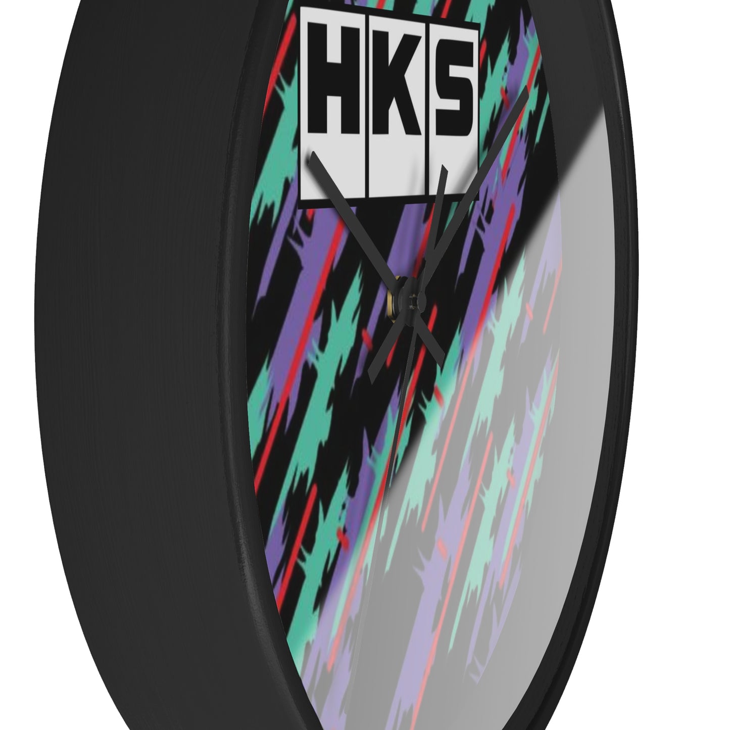 HKS Pattern Tribute Wall Clock, JDM HKS Old Logo Wall Clock