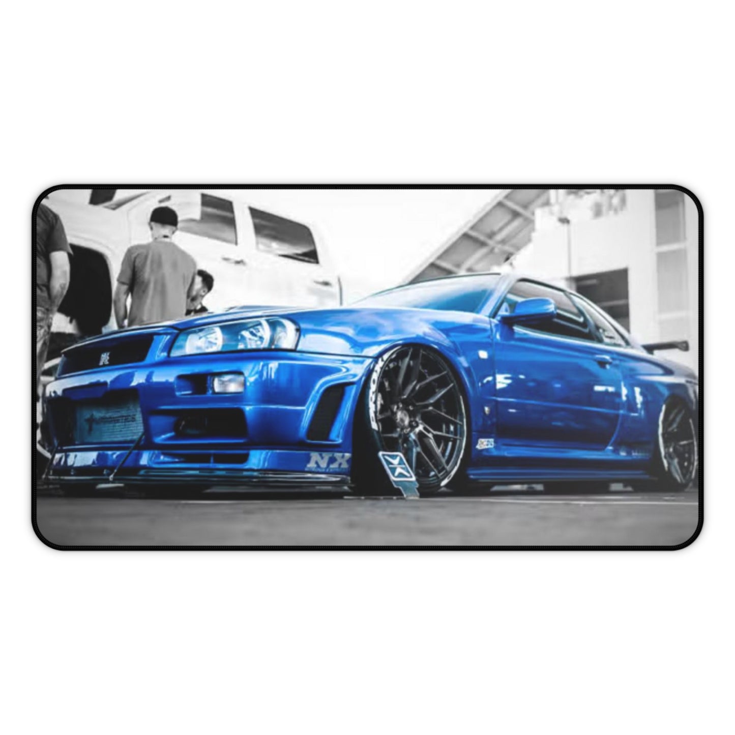 Bayside Blue GTR Gaming Mouse Pad, R34 Skyline Xxl Gaming Mat, Skyline GTR Mouse Pad, JDM Oversize Gaming Mat, Skyline Gaming Pad
