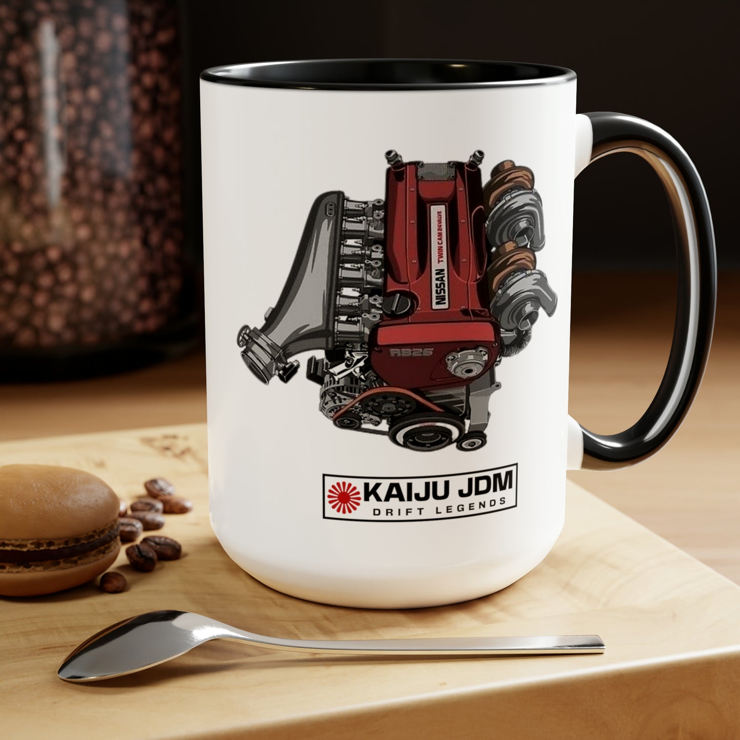 R34 GTR Nissan Skyline Coffee Mug, JDM Coffee Mug, Skyline Mug, Gtr Mug, Car Enthusiast, Car Lover, Birthday Gift, Car Guy Gift, Rb26 Mug