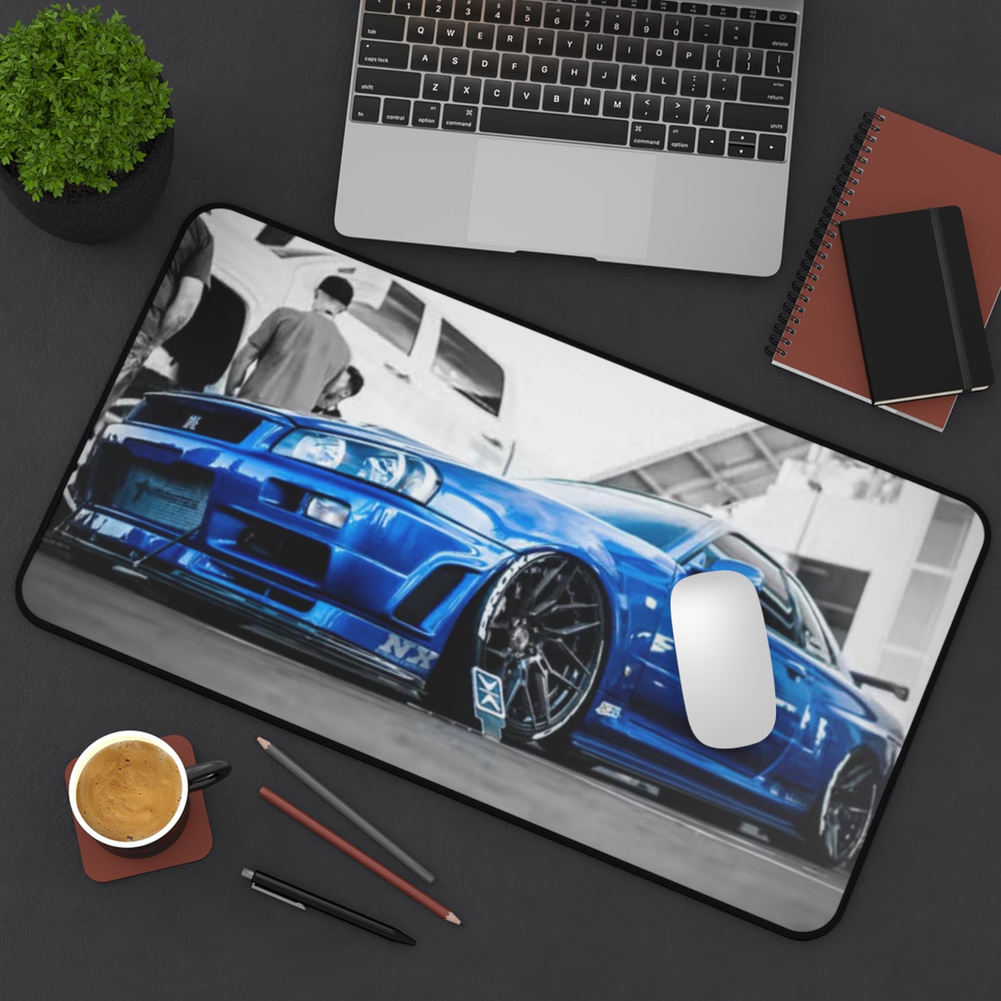 Bayside Blue GTR Gaming Mouse Pad, R34 Skyline Xxl Gaming Mat, Skyline GTR Mouse Pad, JDM Oversize Gaming Mat, Skyline Gaming Pad