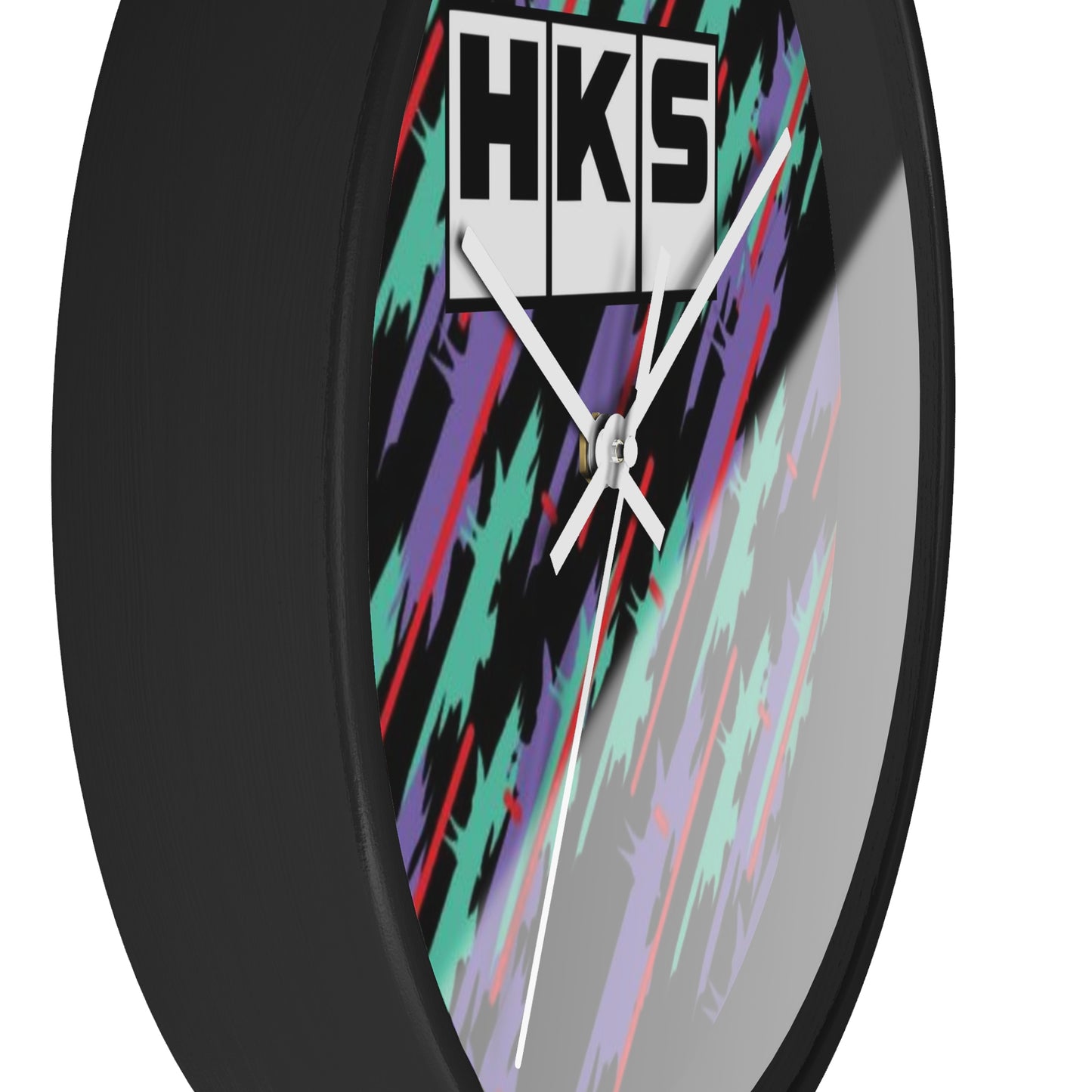 HKS Pattern Tribute Wall Clock, JDM HKS Old Logo Wall Clock