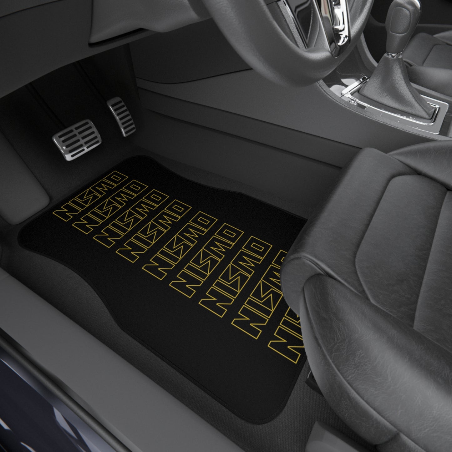 Nismo Old Logo JDM Car Mats (Set of 2), 90's Universal Floor Mats, Nismo Mats