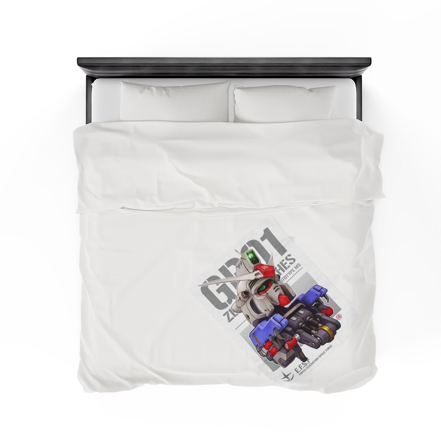 Gundam Anime Tribute Fleece Throw Blanket, Gundam Anime Blanket