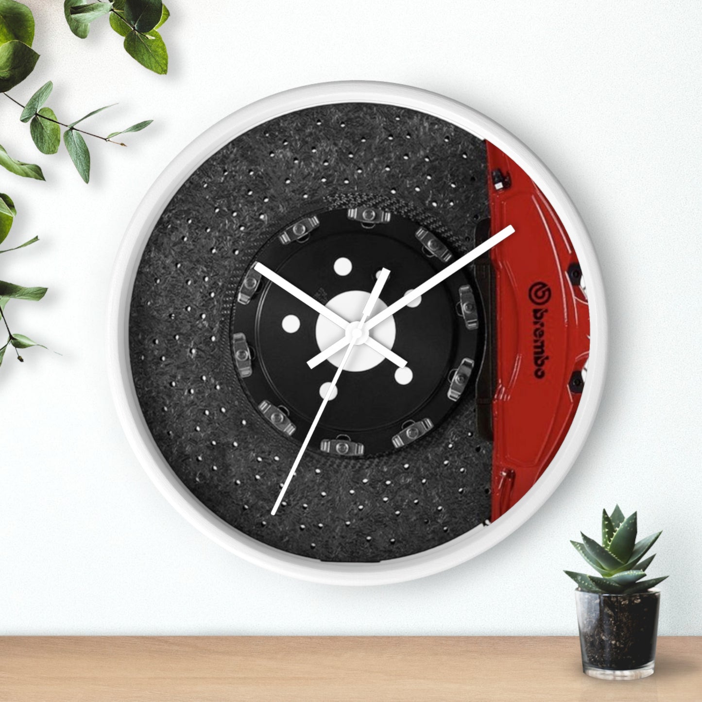 Brembo Carbon Brake Wall Clock, JDM Brake Rotor Wall Clock