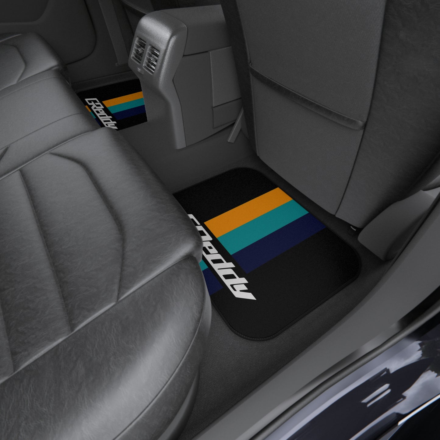 Tribute Trust Greddy Car Mats Black (Set of 4), 90's JDM Trust Floor Mats
