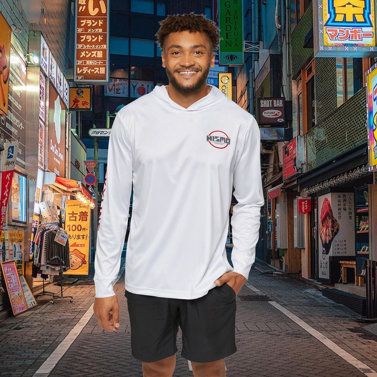 R32 Skyline Men's Sports Warmup Hoodie (AOP), Nissan GTR Light Weight Pullover, Nismo GTR Hoodie