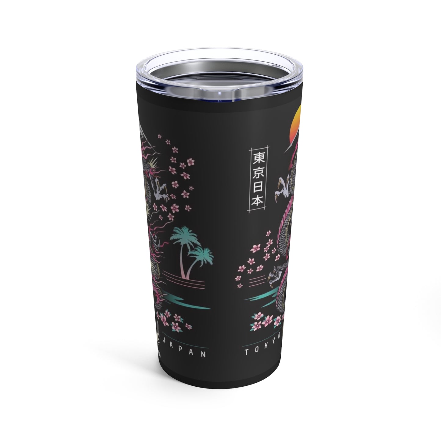 Japanese Dragon Art Tumbler, Dragon Design 20oz Tumbler, JDM Tumbler, Birthday Gift, Cars N Coffee Gift