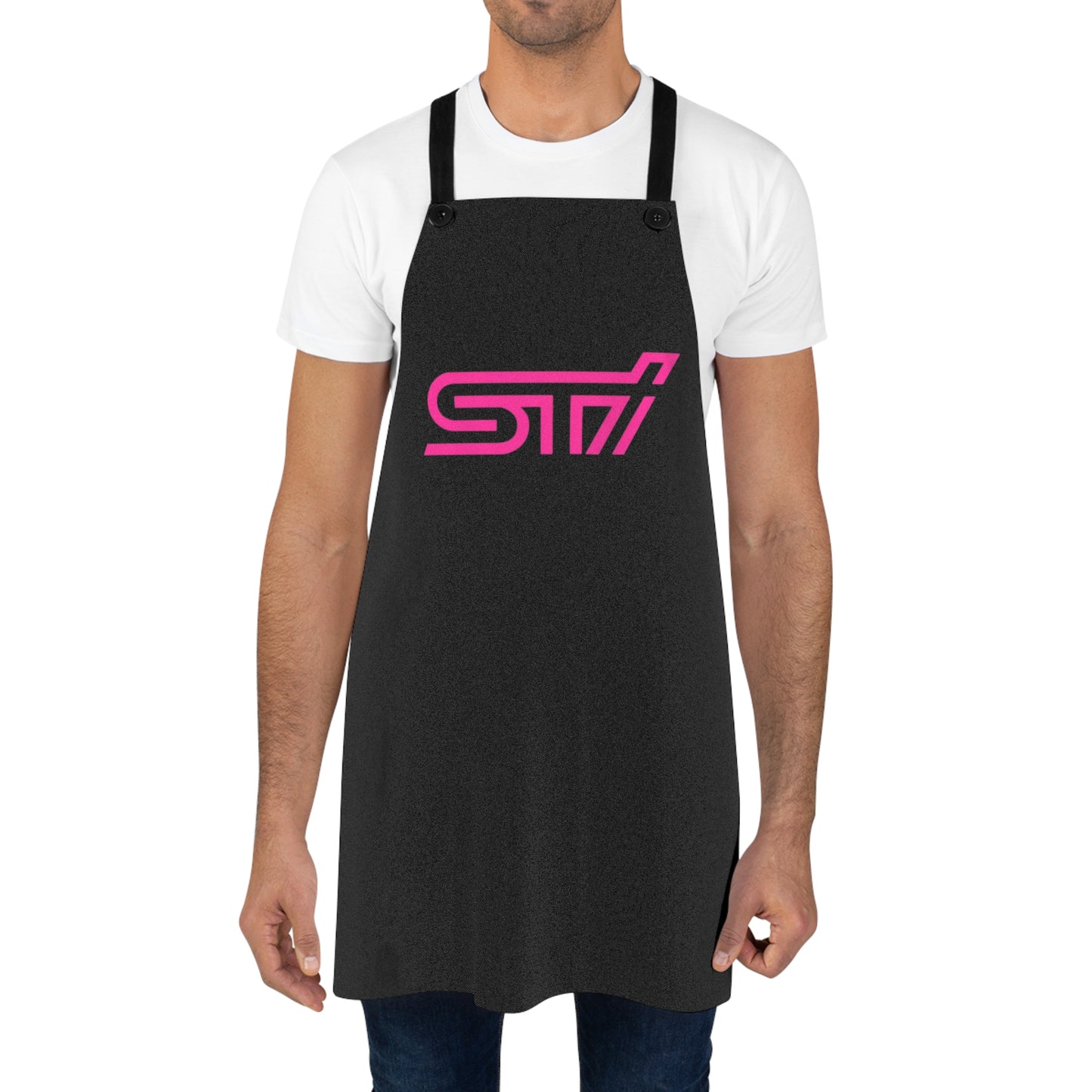 Black Subaru STI Shop Apron, JDM Cooking Apron, JDM STI Workshop Apron