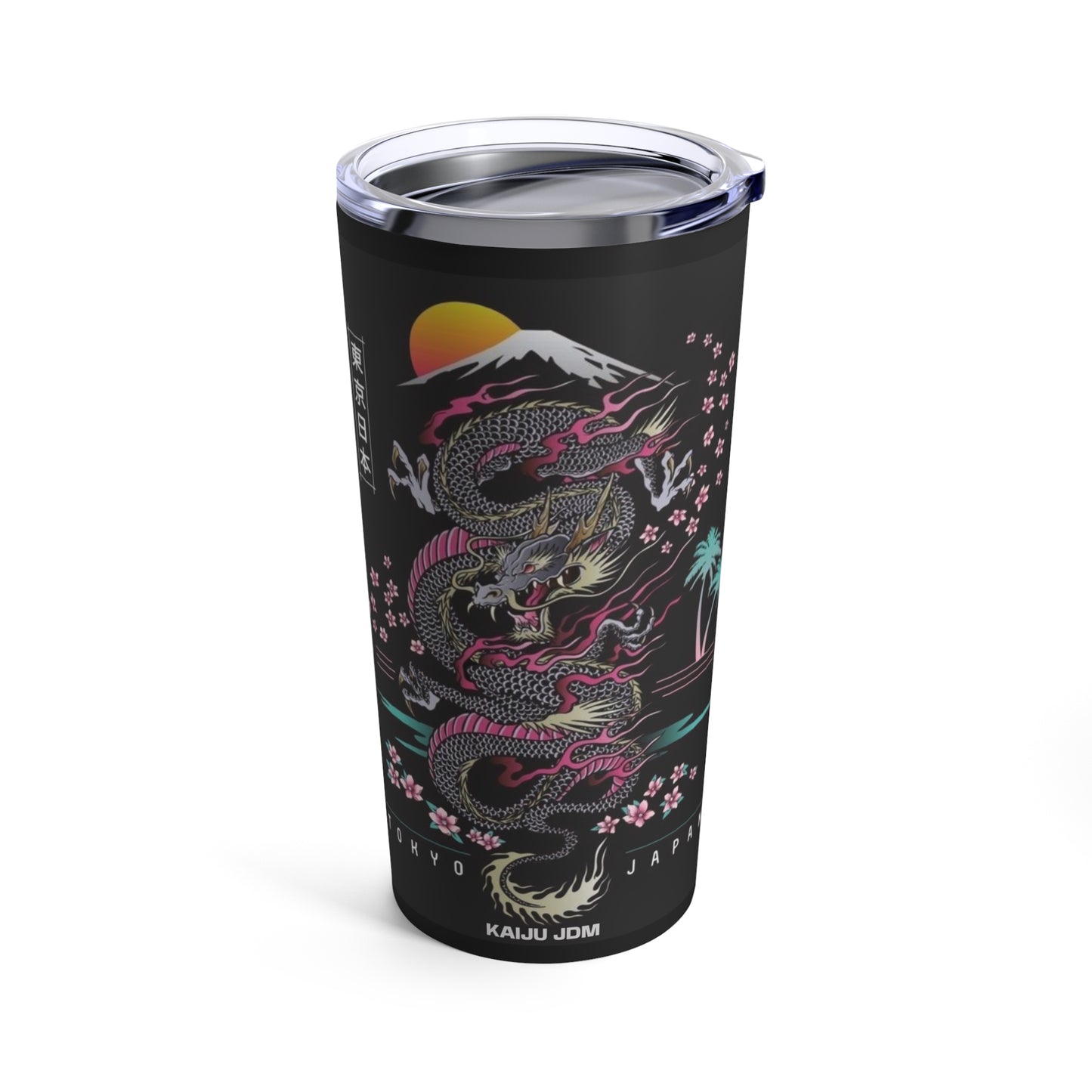 Japanese Dragon Art Tumbler, Dragon Design 20oz Tumbler, JDM Tumbler, Birthday Gift, Cars N Coffee Gift