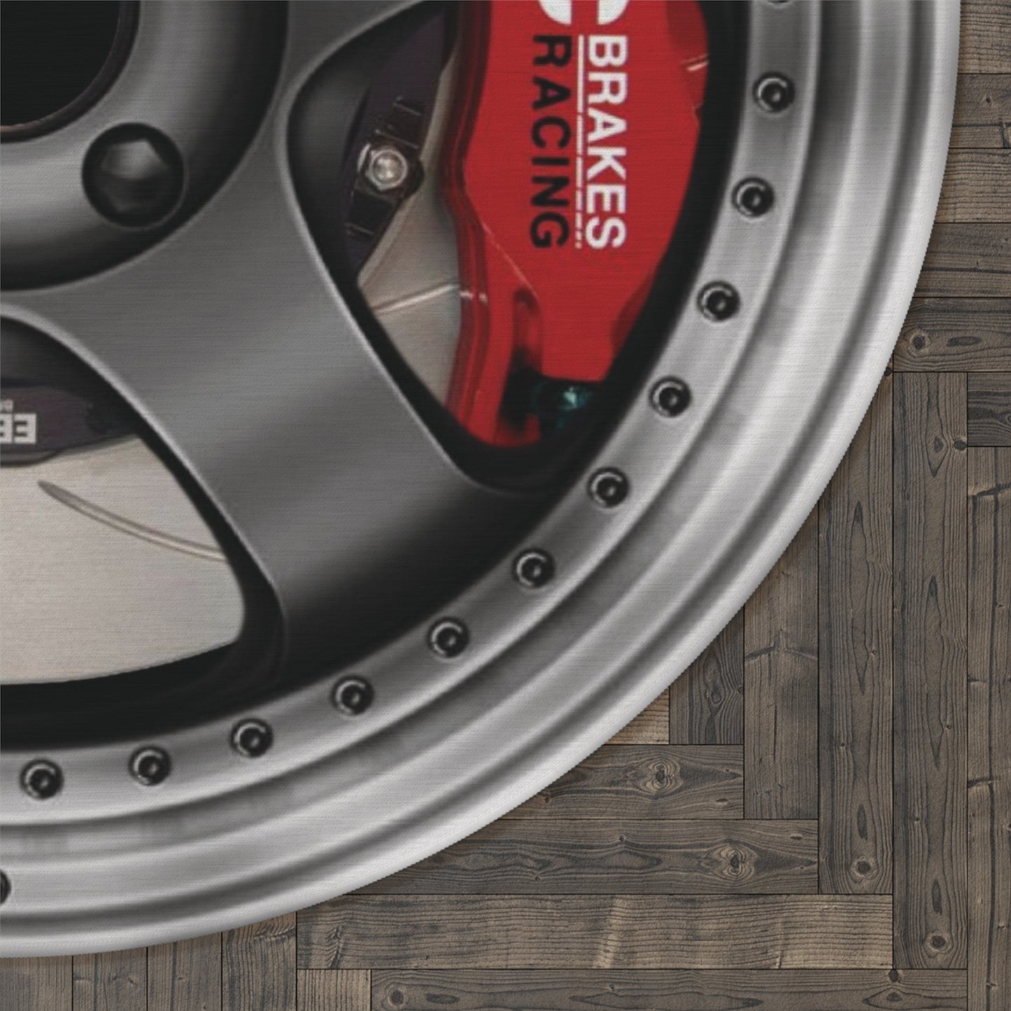 Work Meister W/Brakes Wheel Rug, JDM Wheel Carpet, Meister Wheel Carpet, Dorm Room Rug, Car Lover Rug, Boyfriend Gift, Work Wheel Rug