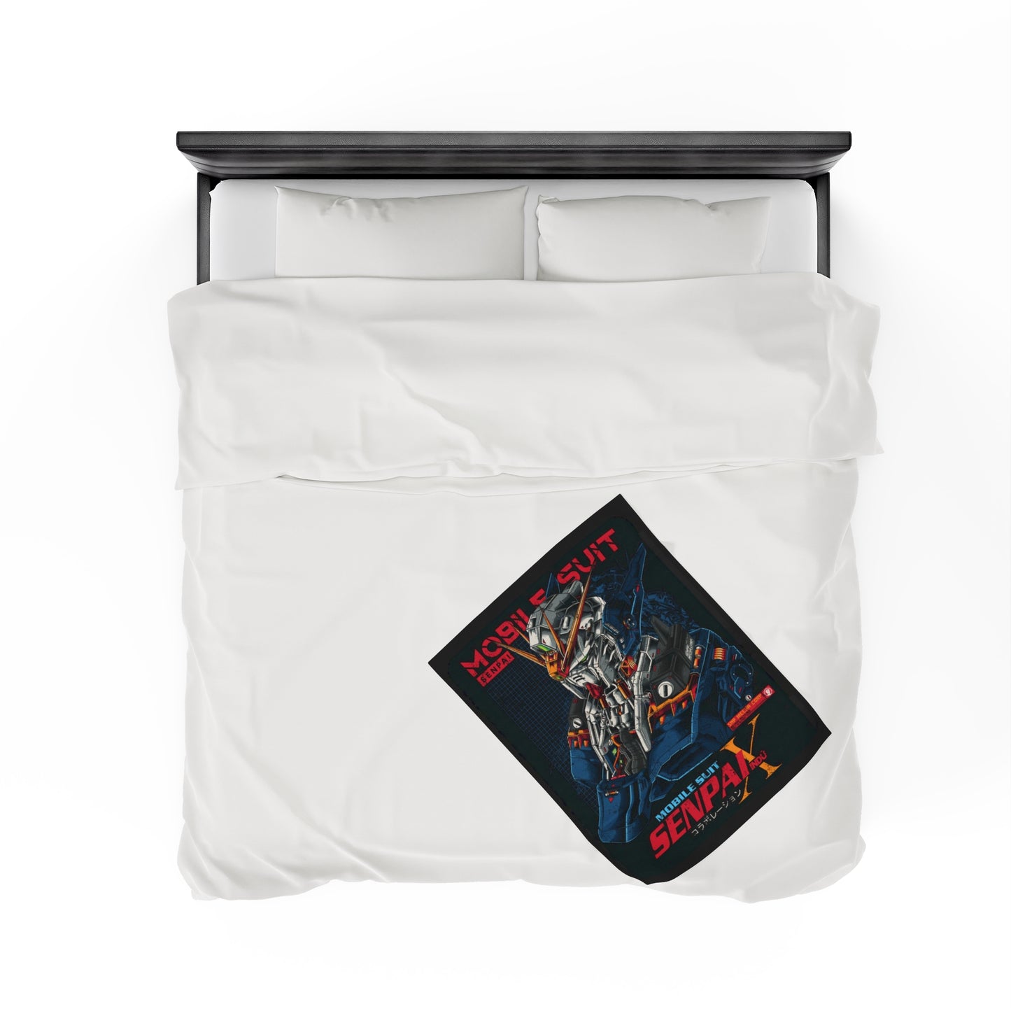 Gundam Mobile Suit Fleece Blanket, Gundam Fleece Blanket
