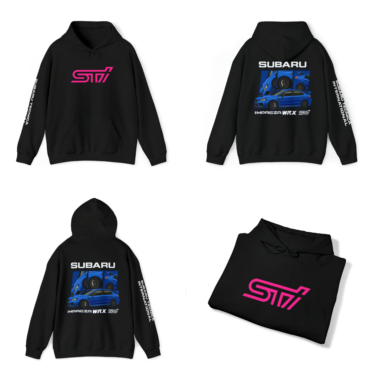 Premium STI Tribute Pullover Hoodie, Subaru STI Hoodie, Subaru Lover Hoodie