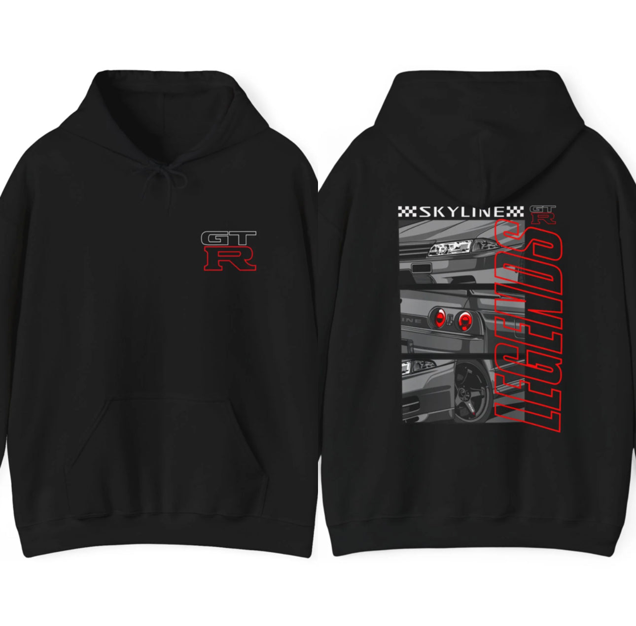 Novelty Legends R32 GTR Skyline Premium Hoodie, Godzilla R32 GTR Hoodie