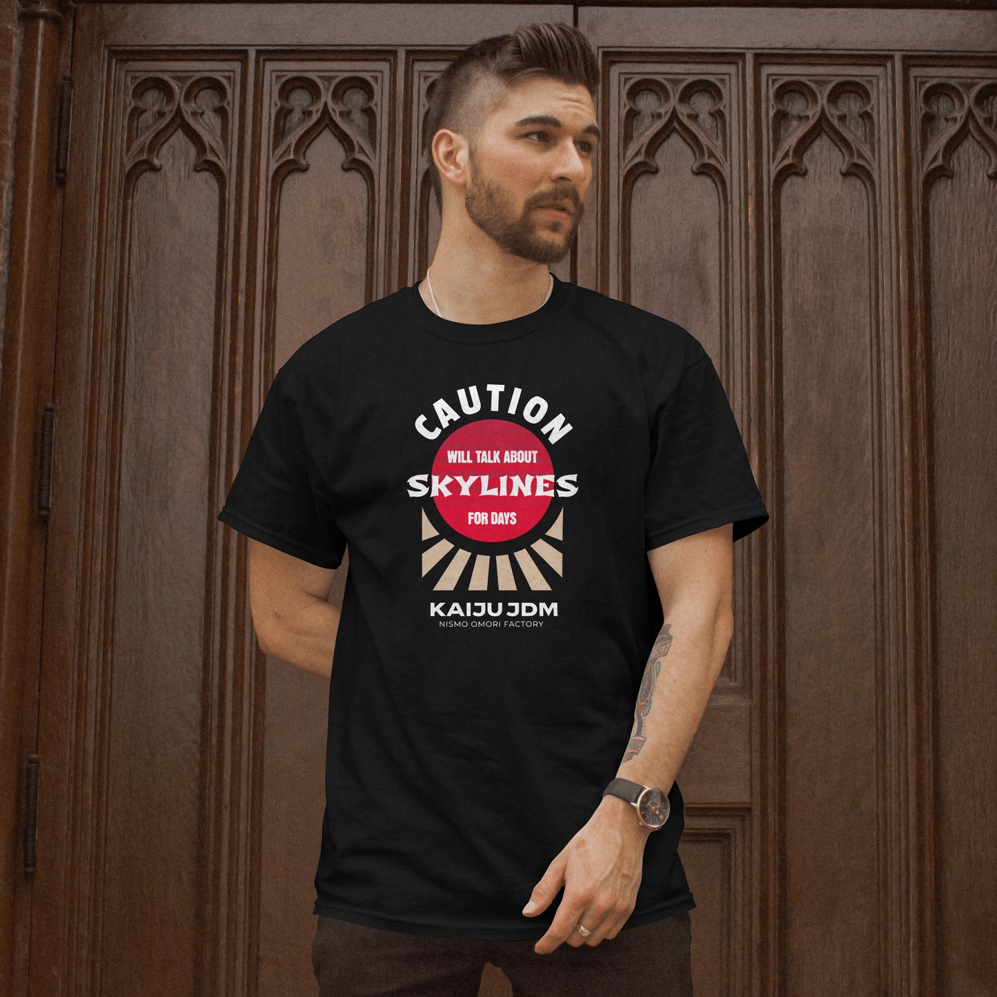 Caution Skyline Shirt, Nissan Skyline T-Shirt, JDM Shirt, JDM Legend Shirt