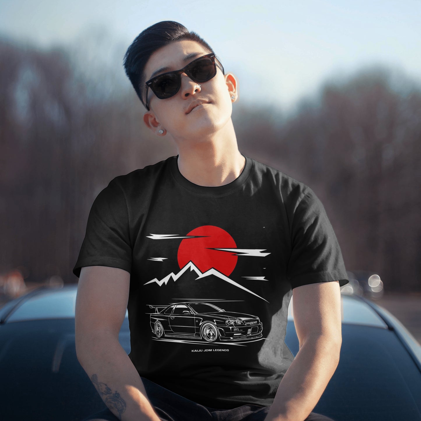 R34 Nissan Skyline GTR T-Shirt, JDM Nissan Skyline R34 Shirt