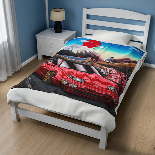 Nissan 300ZX Fairlady Velveteen Plush Blanket, Fairlady Z32 Throw Over Blanket