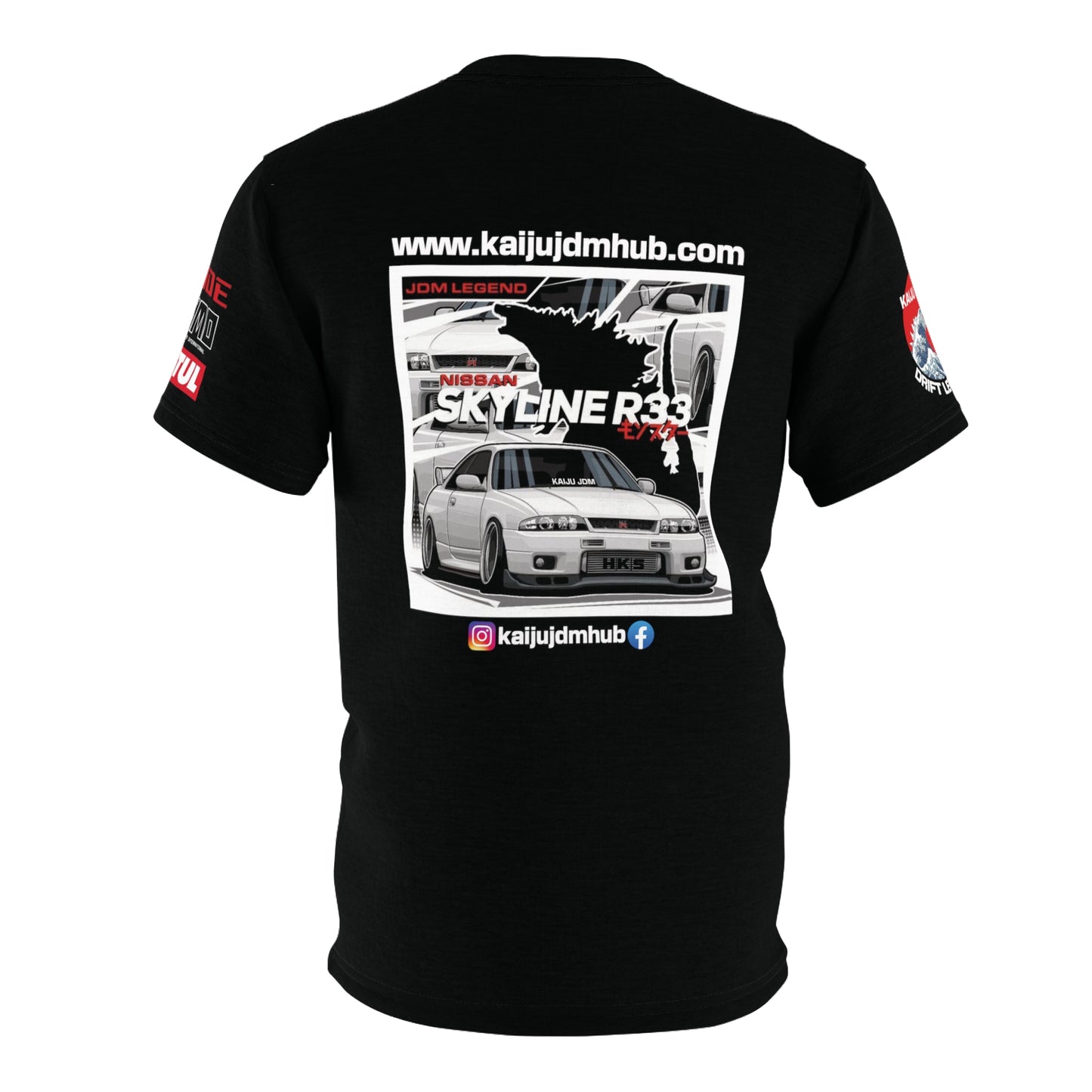 R33 Skyline GTR Kaiju JDM Wheels Shop Shirt