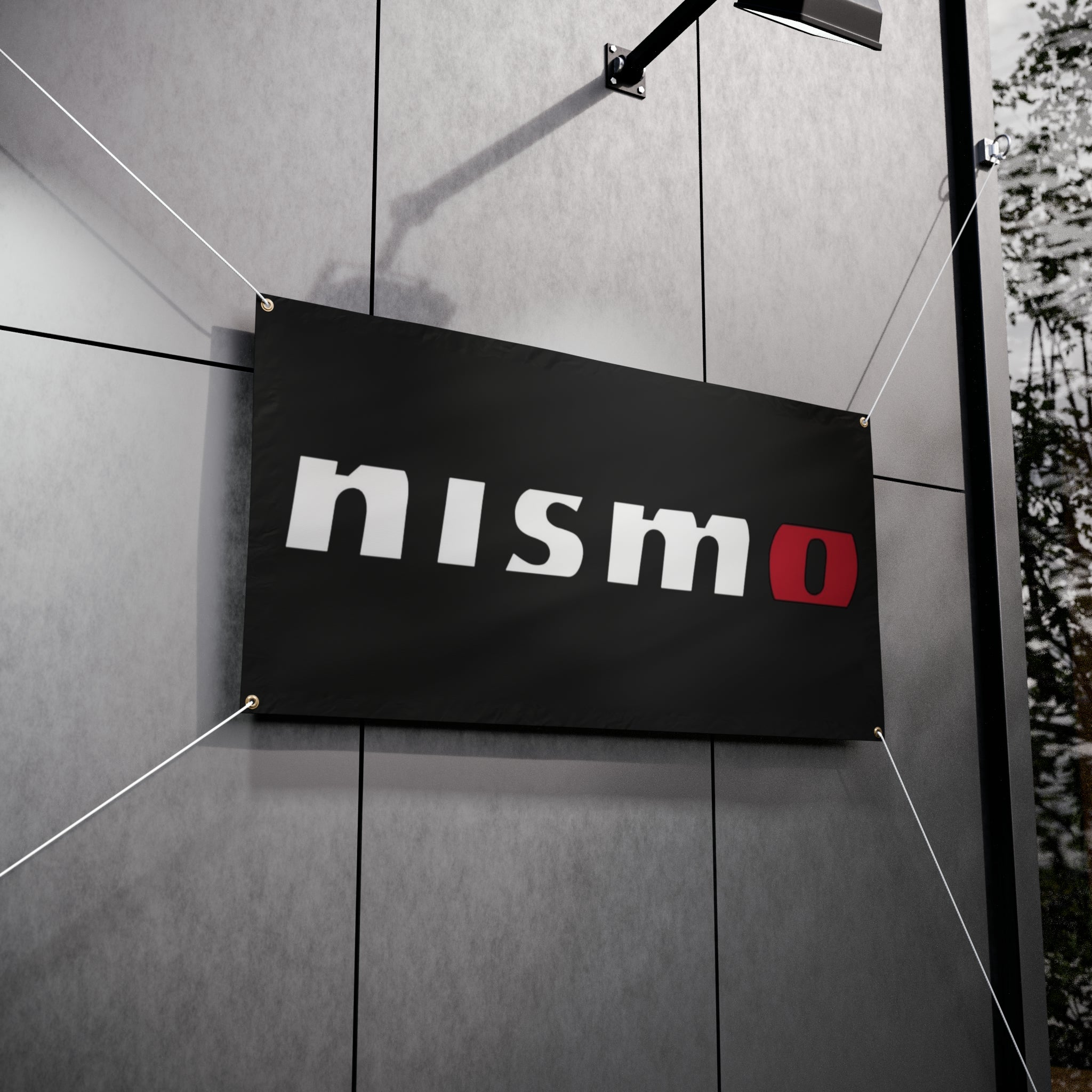 Vintage Nismo Logo Racetrack Banner, JDM Garage Banner, Nismo
