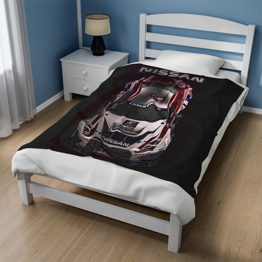 Nissan R35 GTR Velveteen Plush Blanket, R35 GTR Throw Over Blanket