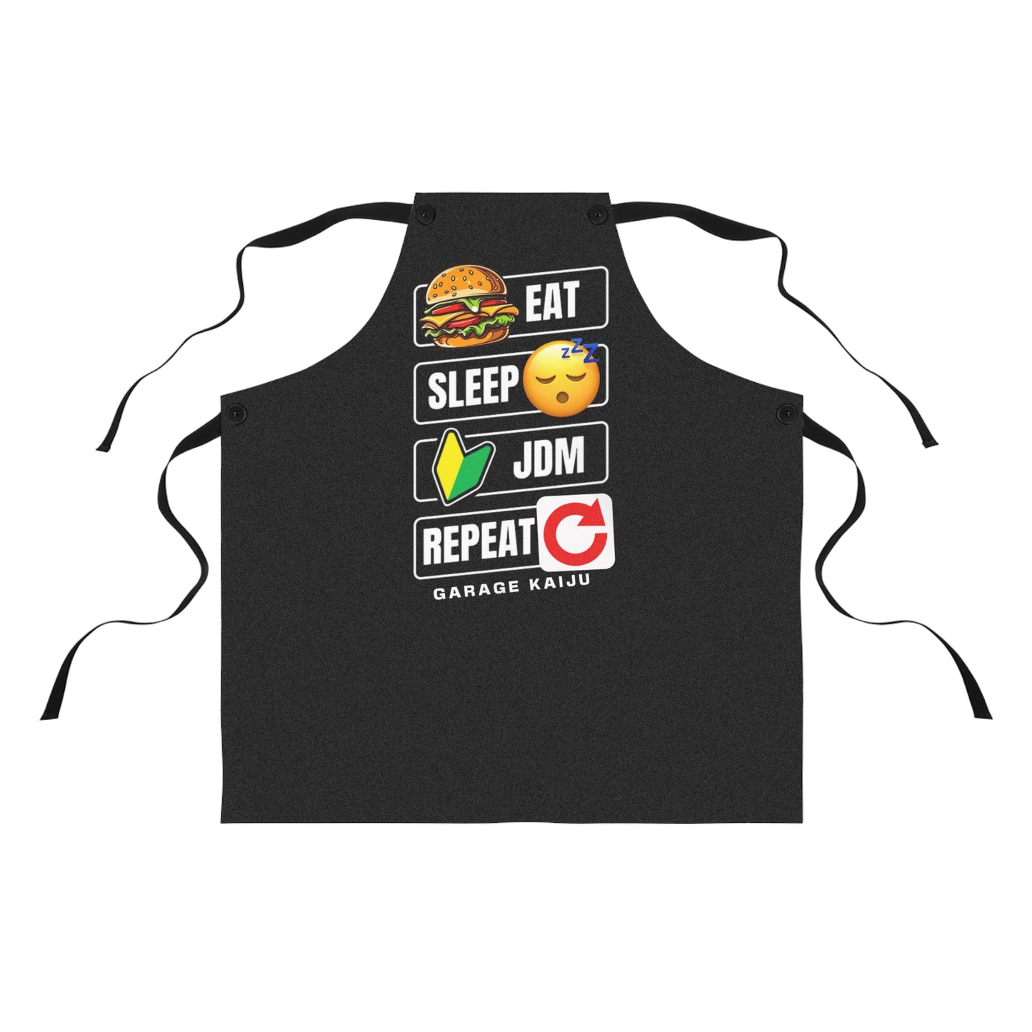 Eat, Sleep JDM, Repeat Apron, JDM Lovers Cooking Apron, JDM Workshop Apron