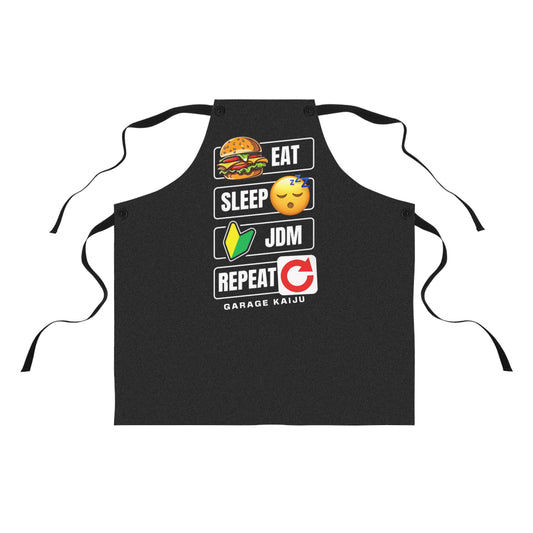 Eat, Sleep JDM, Repeat Apron, JDM Lovers Cooking Apron, JDM Workshop Apron