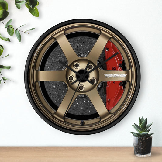 TE37 Rays Wheels/W Brembo's Wall Clock, Volk Racing Garage Wall Clock