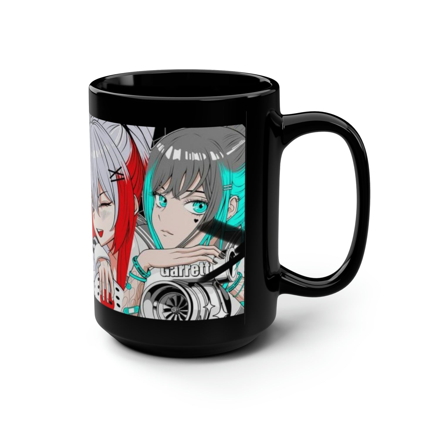 Anime Drift Girl Coffee Mug, Japanese Anime Mug, Drifter Girl Mug