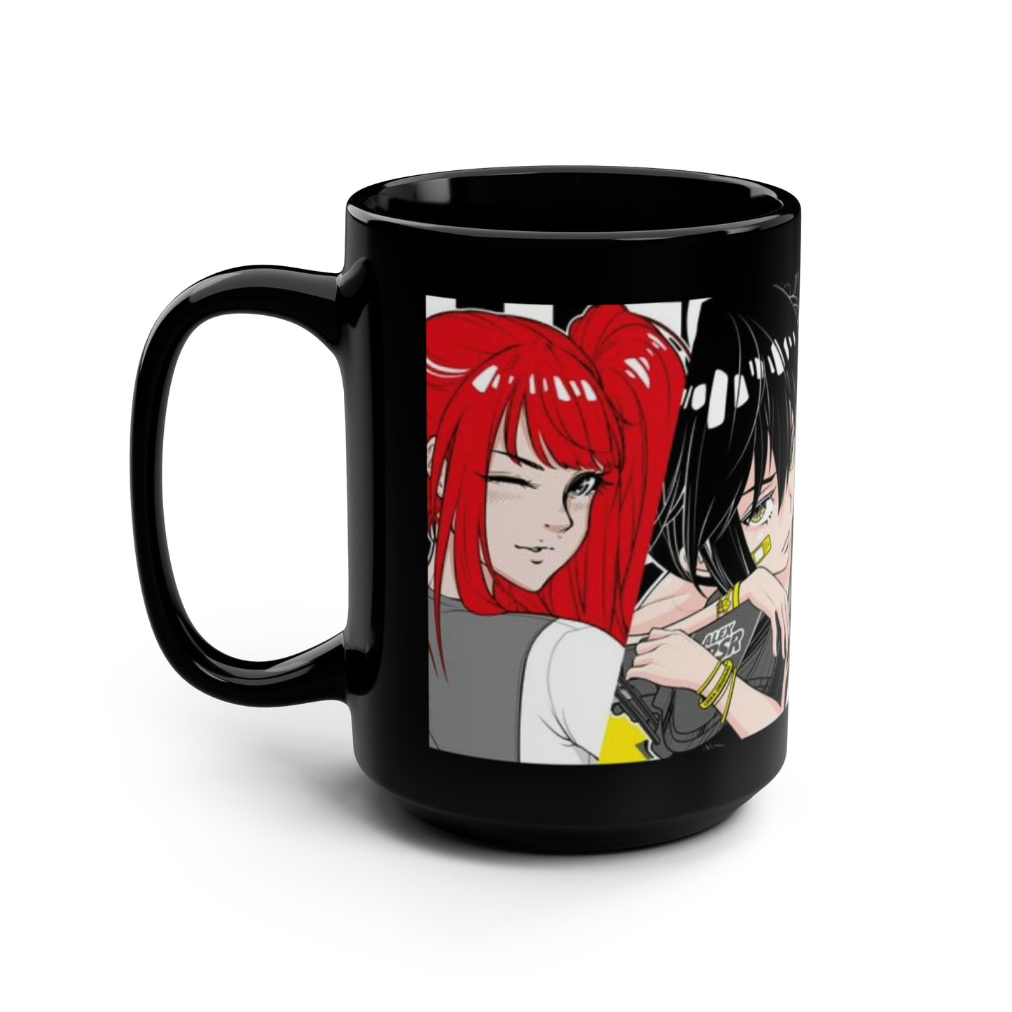 Anime Drift Girl Coffee Mug, Japanese Anime Mug, Drifter Girl Mug