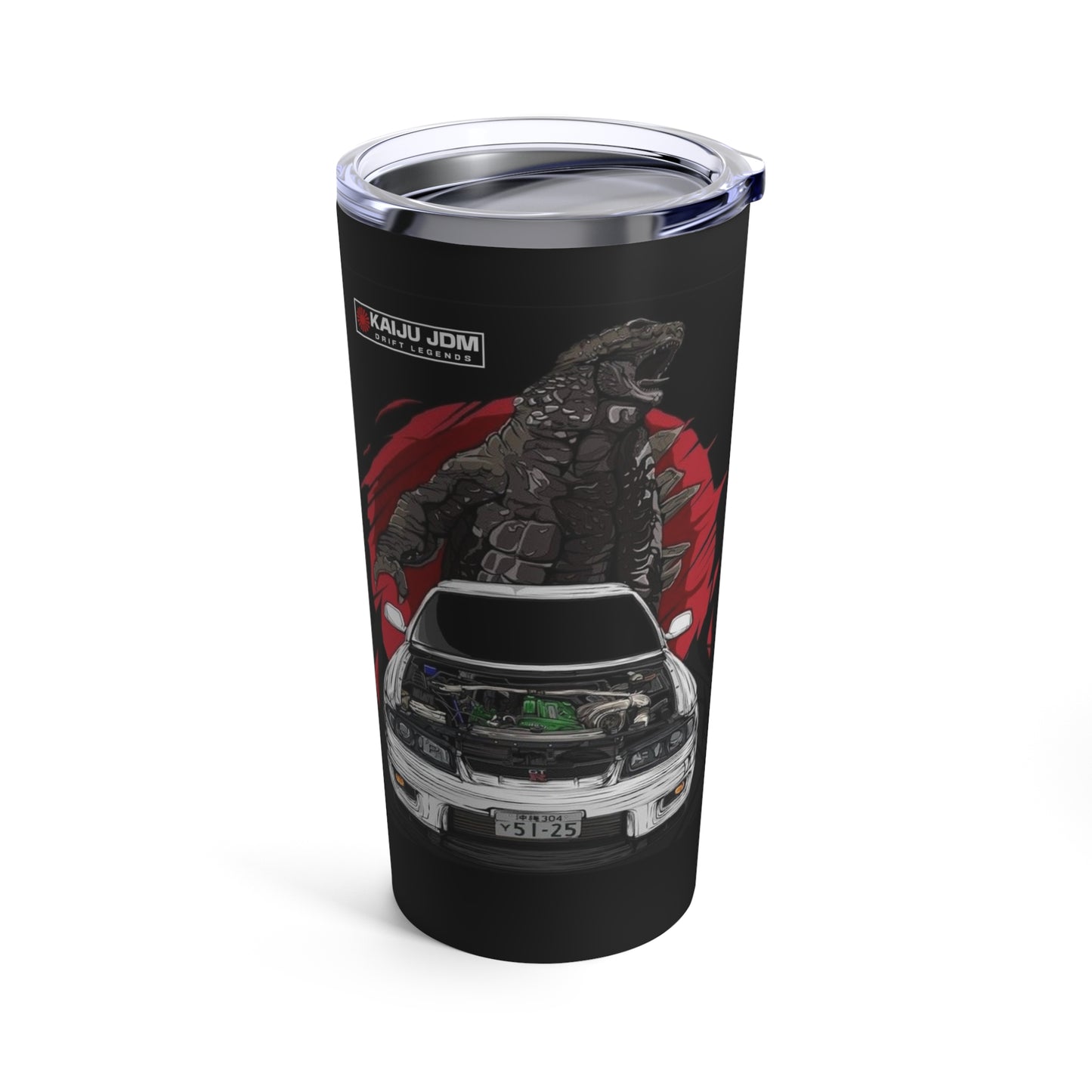 Godzilla R33 Nissan Skyline GTR Tumbler 20oz, JDM Legend Tumbler