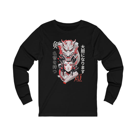 Dragon Geisha Long Sleeve Shirt, JDM Geisha Shirt