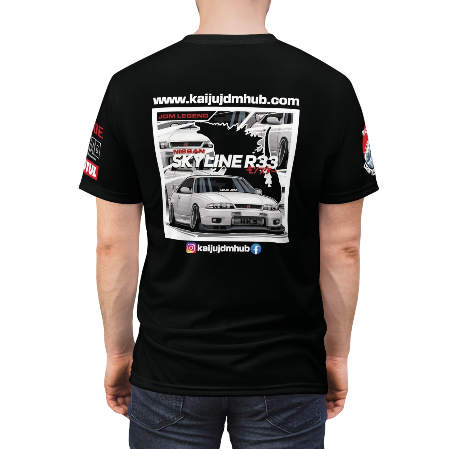 R33 Skyline GTR Kaiju JDM Wheels Shop Shirt