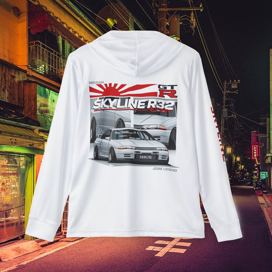 R32 Skyline Men's Sports Warmup Hoodie (AOP), Nissan GTR Light Weight Pullover, Nismo GTR Hoodie