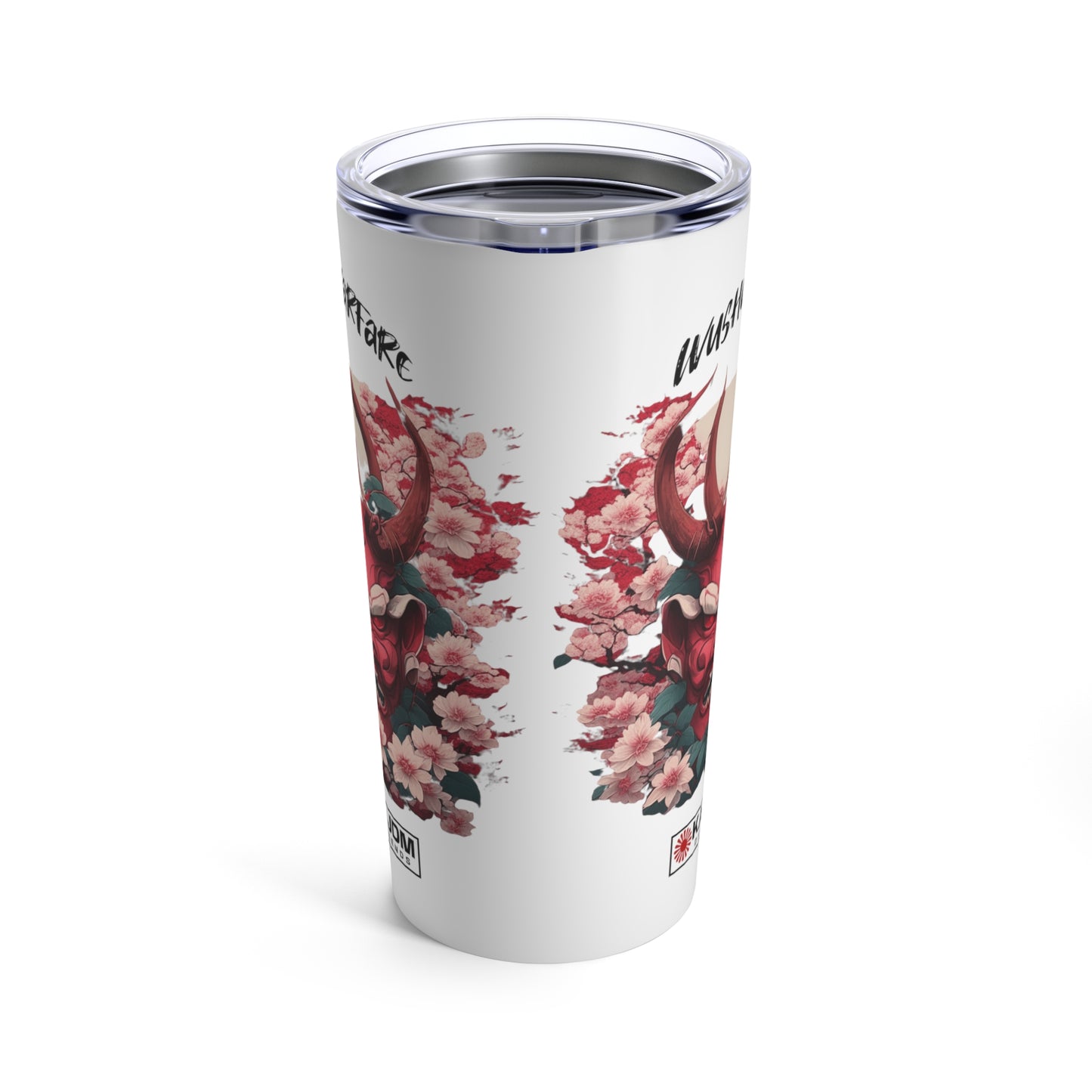 Japanese Oni Mask 20oz Tumbler, Traditional Oni Tumbler, Cherry Blossom Tumbler, Birthday Gift, Graduation Gift