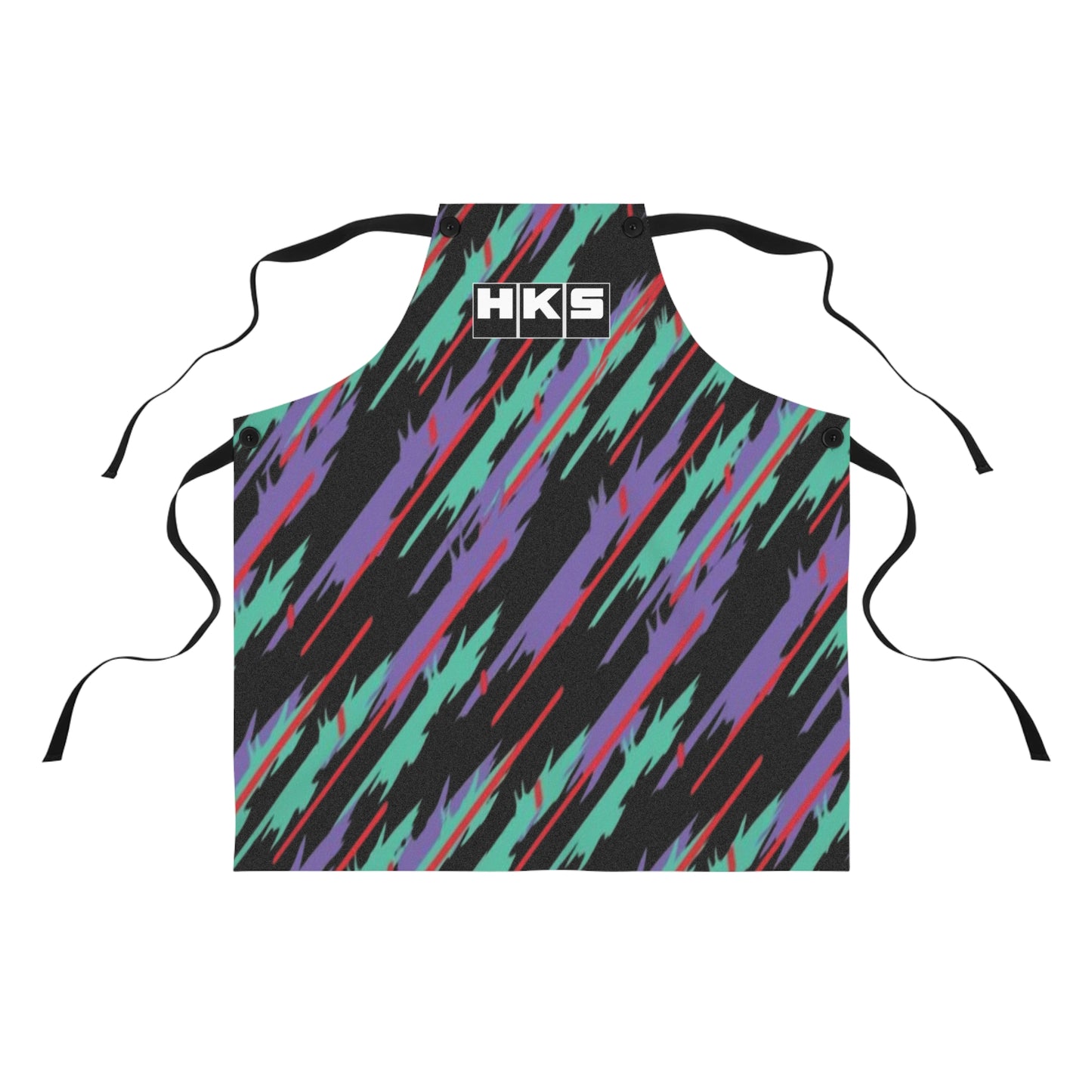 Retro HKS Oil Slick Apron, JDM Cooking Apron, JDM HKS Workshop Apron