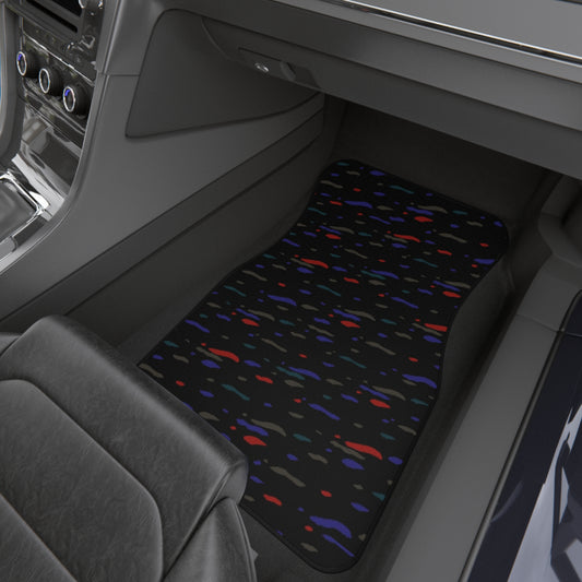 Confetti Pattern Recaro Tribute Car Mats (Set of 4), 90's JDM Confetti Floor Mats