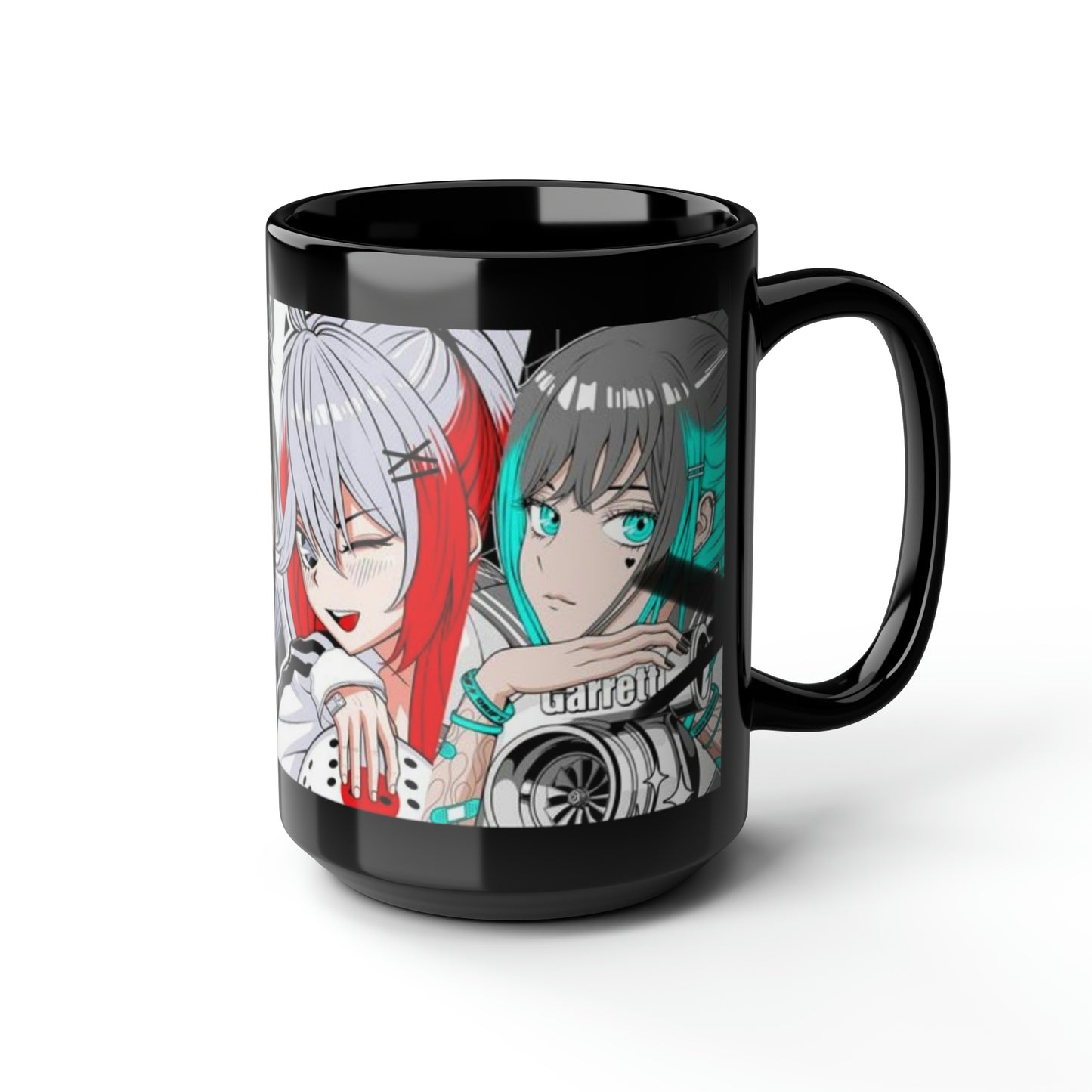 Anime Drift Girl Coffee Mug, Japanese Anime Mug, Drifter Girl Mug