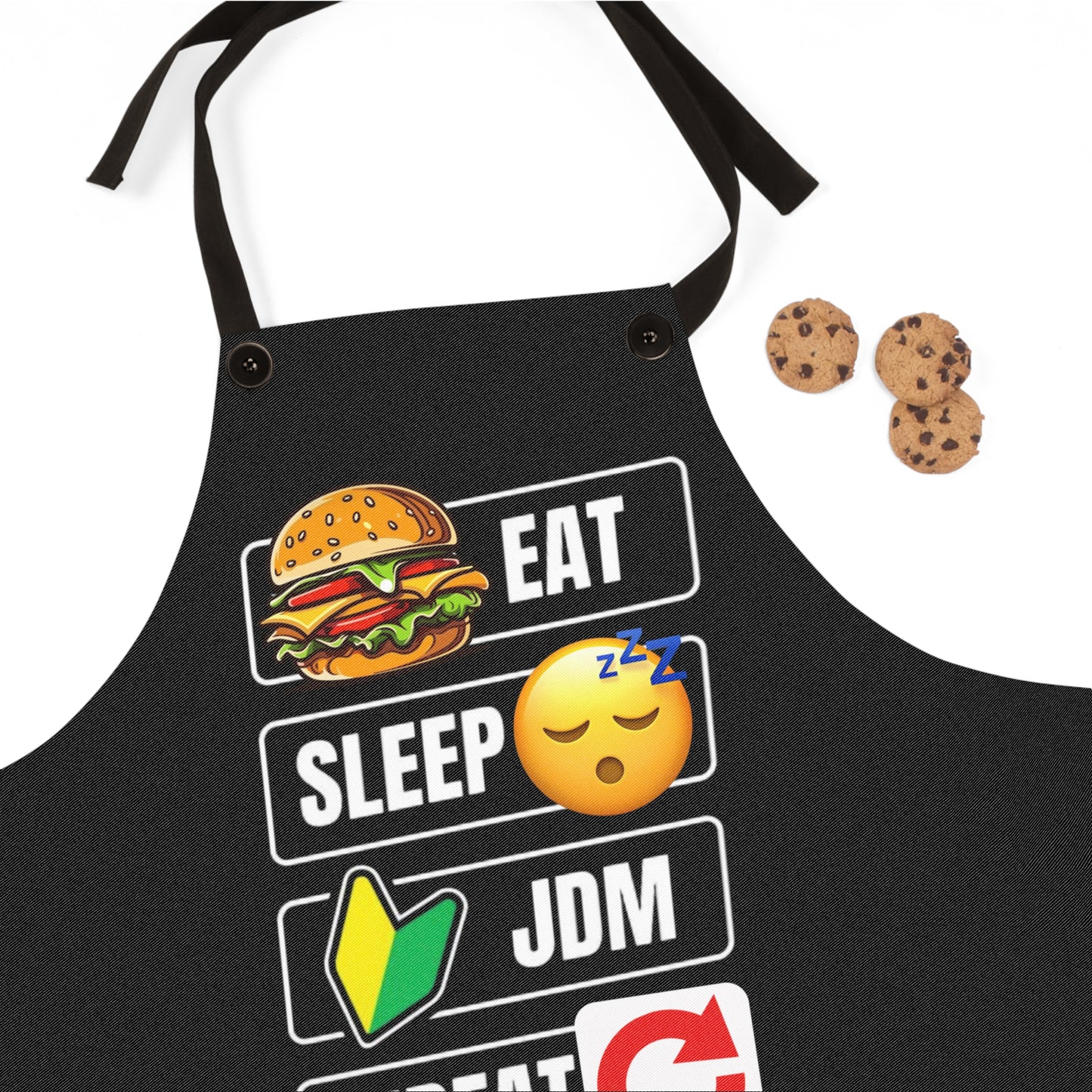 Eat, Sleep JDM, Repeat Apron, JDM Lovers Cooking Apron, JDM Workshop Apron