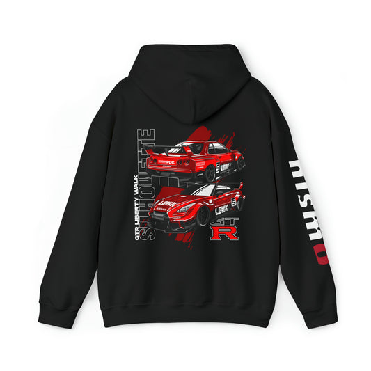 Liberty Walk GTR Premium Hoodie, JDM Nissan R35 Hoodie, Nissan GTR Hoodie