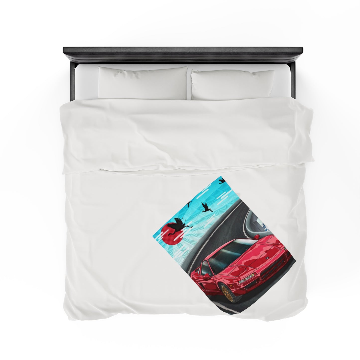 Acura NSX Velveteen Plush Blanket, Honda NSX Throw Over Blanket