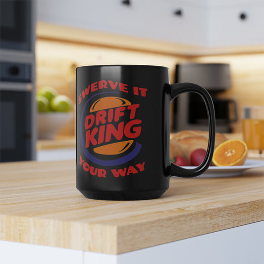 Funny Drift King Coffee Mug, DK Swerve Coffee Mug