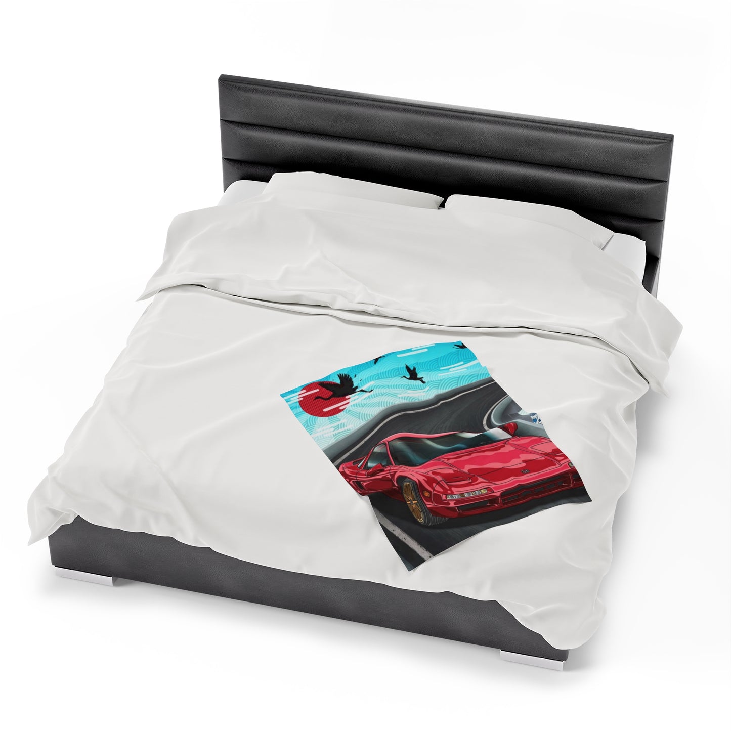 Acura NSX Velveteen Plush Blanket, Honda NSX Throw Over Blanket