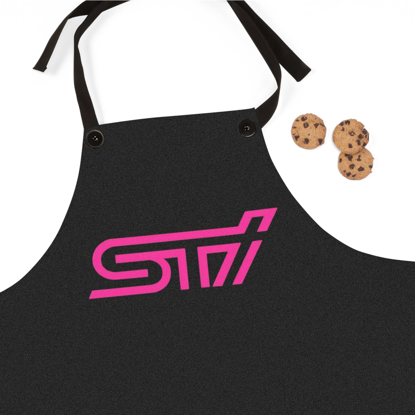 Black Subaru STI Shop Apron, JDM Cooking Apron, JDM STI Workshop Apron
